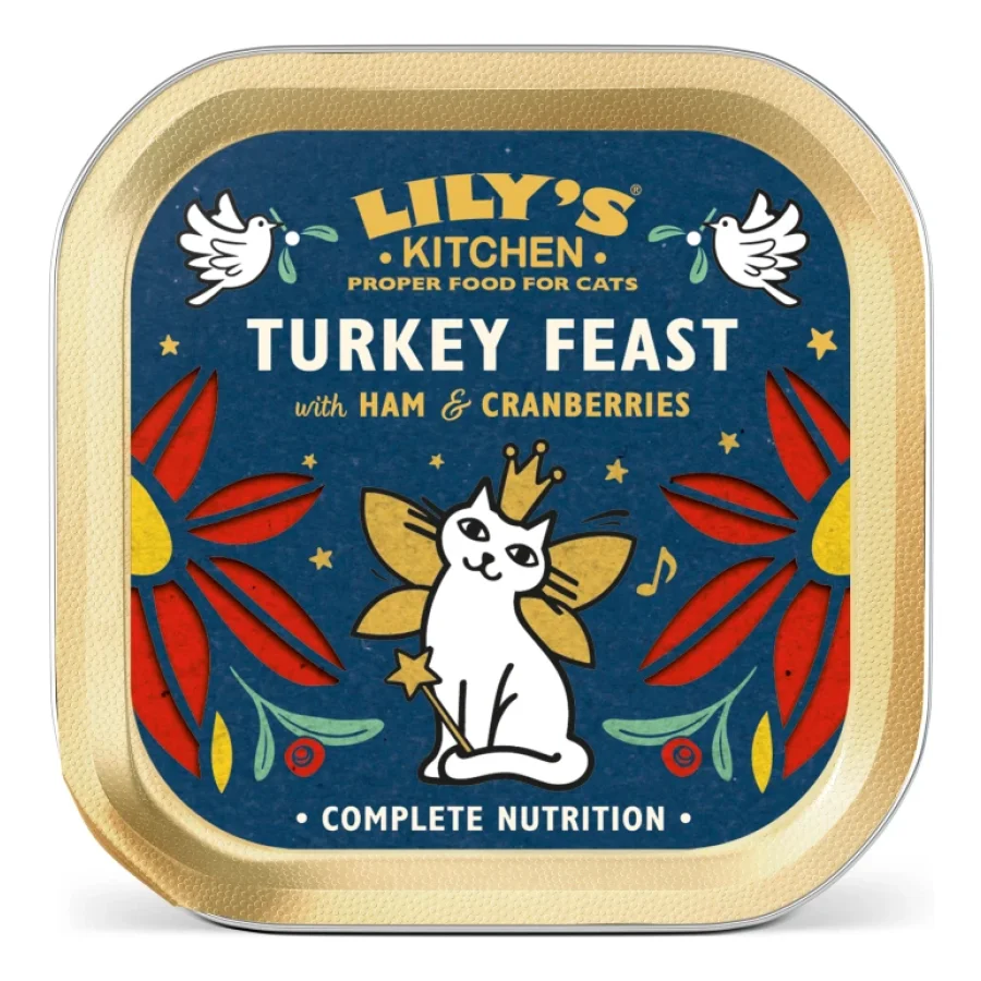 LILY'S KITCHEN LILY’S KITCHEN Dinde et jambon, pâté Noël 19 x 85 g