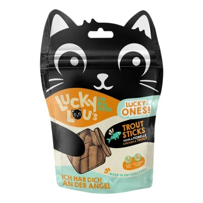 Lucky Lou Lucky Ones Bâtonnets 8 x 50 g poulet et truite