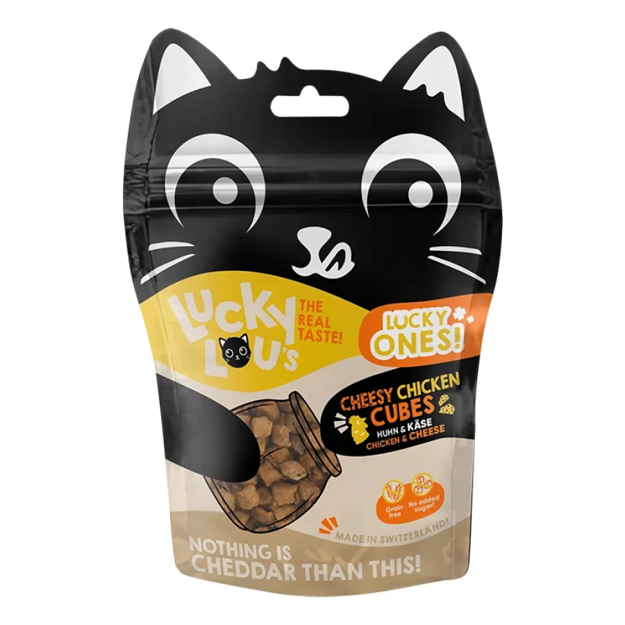 Lucky Lou Lucky Ones Cubes 8 x 80 g Poulet et fromage