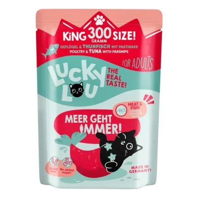 Lucky Lou Nourriture humide chat adulte Thon, volaille 6x300 g