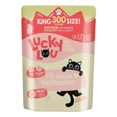 Lucky Lou Nourriture humide chaton Volaille 24x300 g