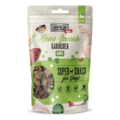 MAC's chien Adult Mono Snack 100 g Lapins