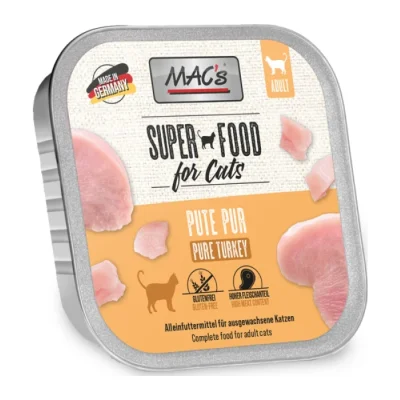 MAC's Nourriture humide chat adulte Dinde 16x100 g