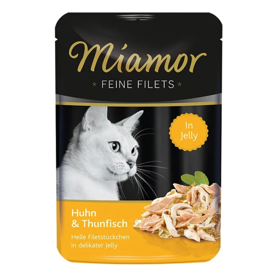 Miamor Feine Filets en gelée Poulet et thon 48x100 g
