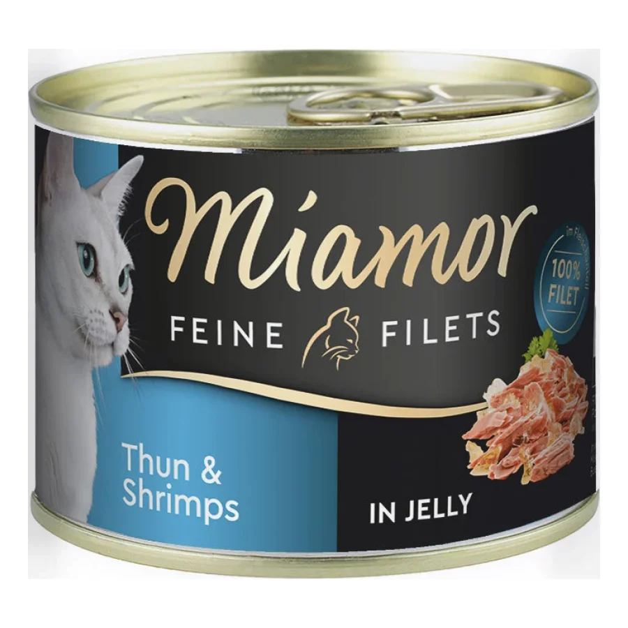 Miamor Feine filets en gelée Thon et crevettes 12x185 g