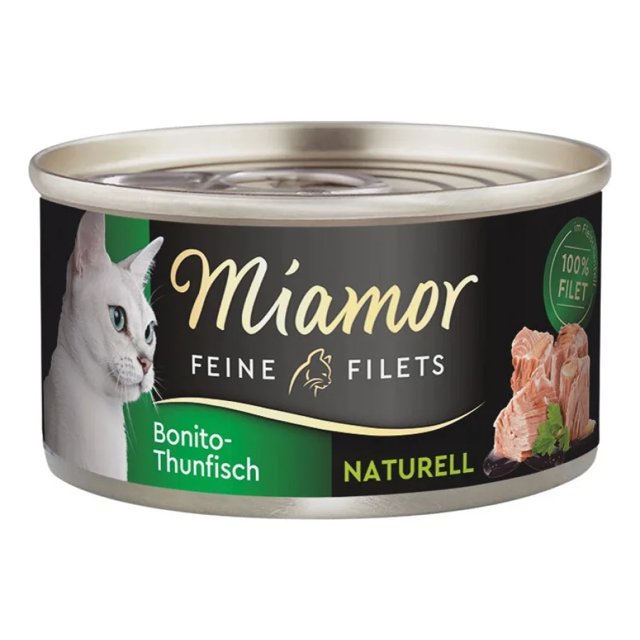 Miamor Feine Filets Naturelle dans leur jus Thon Bonito 24x80 g