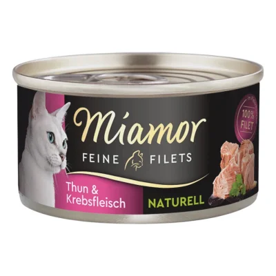 Miamor Feine Filets Naturelle dans leur jus Thon et chair d’écrevisse 96x80 g