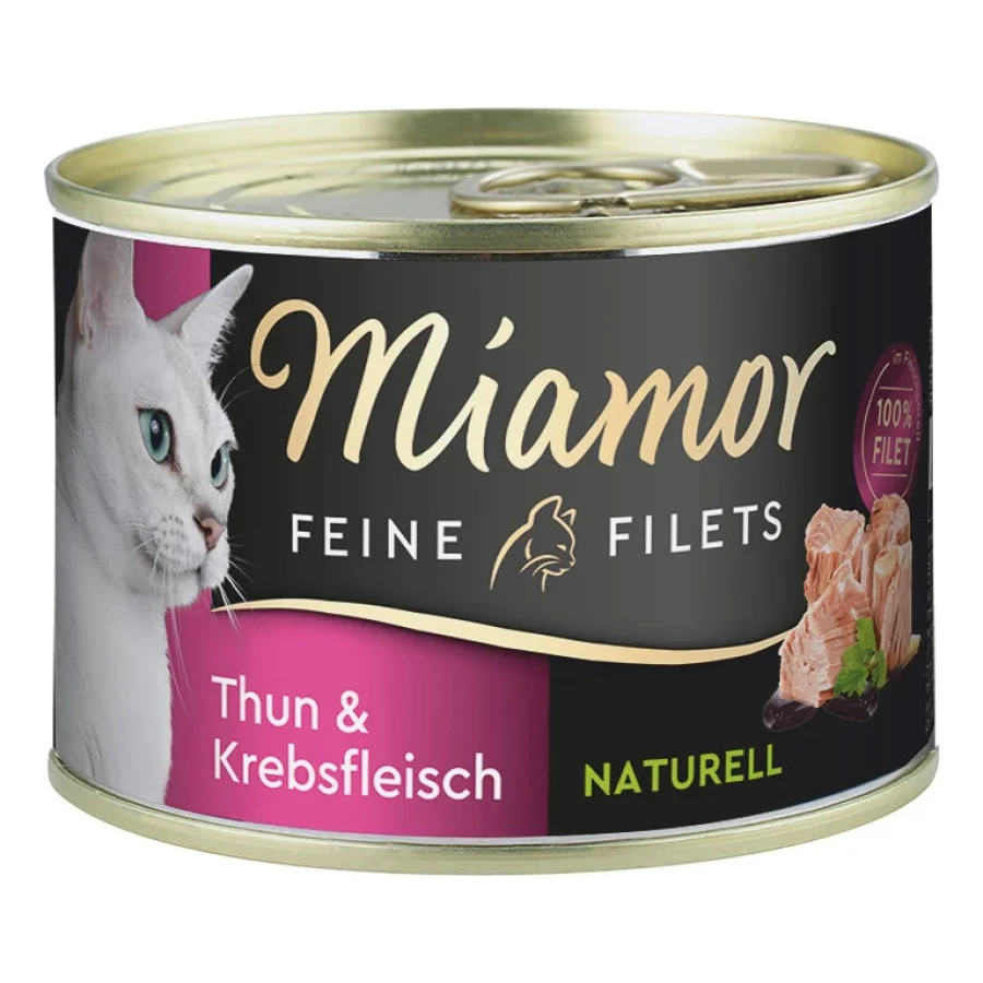 Miamor Feine Filets Naturelle Thon et chair d’écrevisse 24x156 g