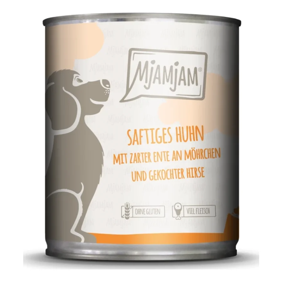 MjAMjAM 6x800 g Poulet avec canard et petites carottes 6x800 g