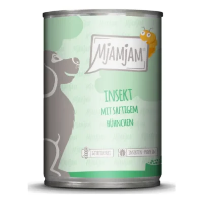 MjAMjAM Adultes Insectes au poulet juteux 6x400 g