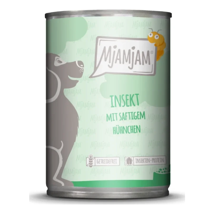 MjAMjAM Adultes Insectes au poulet juteux 6x400 g