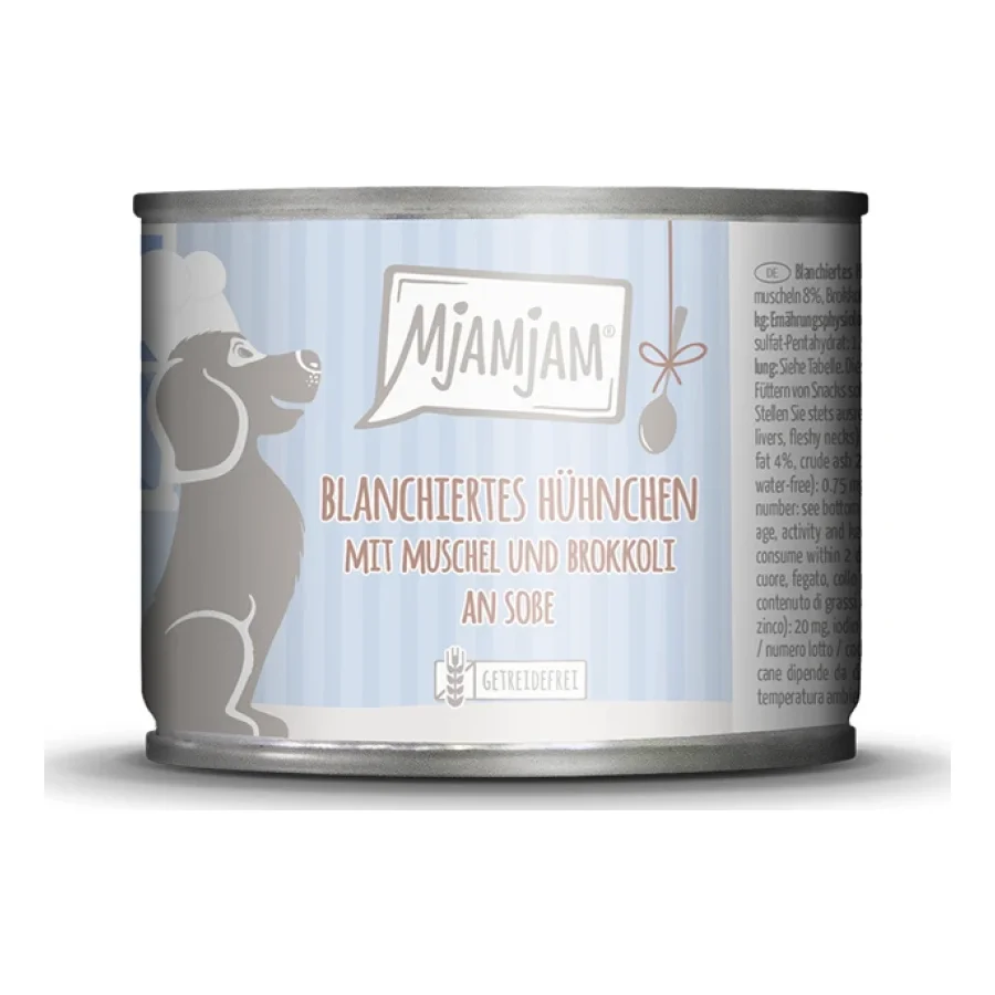 MjAMjAM avec sauce, poulet aux moules et brocoli 6x185 g
