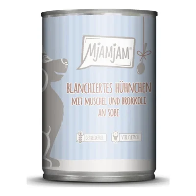 MjAMjAM avec sauce, poulet aux moules et brocoli 6x380 g