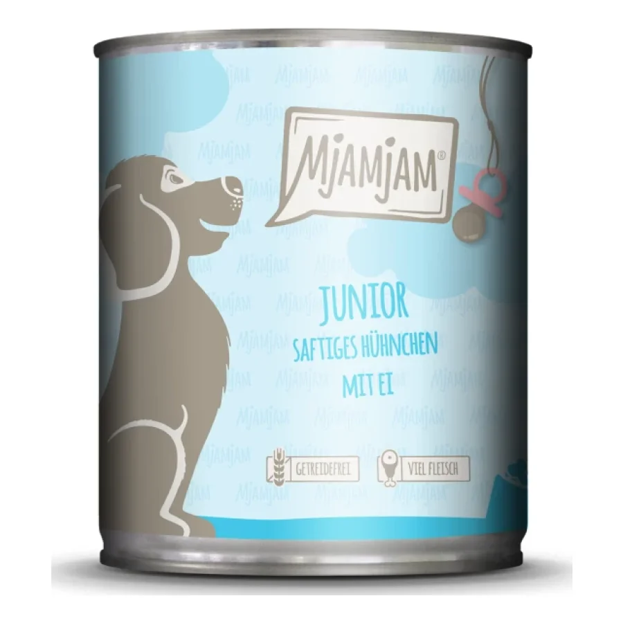 MjAMjAM Junior poulet juteux à l’œuf 6 x 800 g
