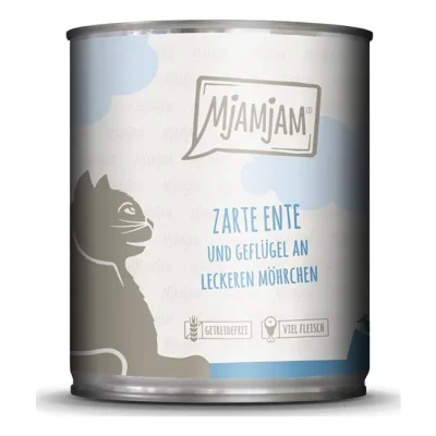 MjAMjAM nourriture humide chat adulte 6x800 g Canard et volaille