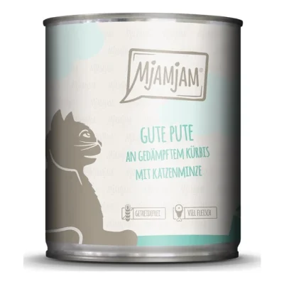 MjAMjAM nourriture humide chat adulte 6x800 g Dinde et potiron