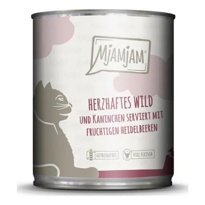 MjAMjAM nourriture humide chat adulte 6x800 g Gibier & lapin