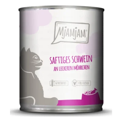 MjAMjAM nourriture humide chat adulte 6x800 g Porc et carotte