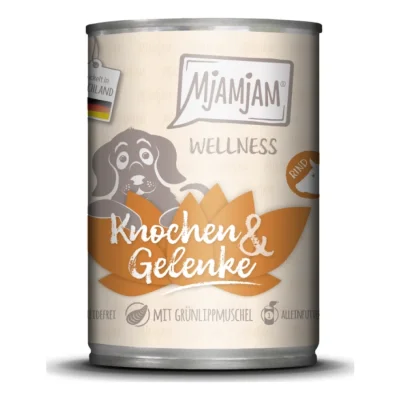 MjAMjAM nourriture humide chien Adult os et articulations bœuf 6 x 400 g