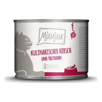 MjAMjAM nourriture humide pour chat adulte 6x200 g Dinde et cerf