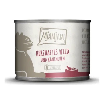MjAMjAM nourriture humide pour chat adulte 6x200 g Gibier & lapin