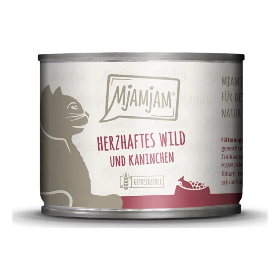 MjAMjAM nourriture humide pour chat adulte 6x200 g Gibier & lapin