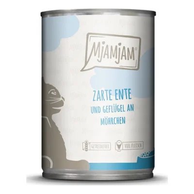 MjAMjAM nourriture humide pour chat adulte 6x400 g Canard et volaille