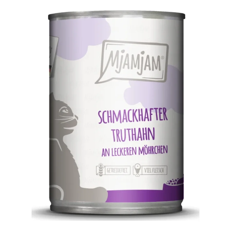 MjAMjAM nourriture humide pour chat adulte 6x400 g Dinde