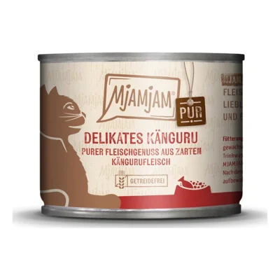 MjAMjAM nourriture humide pour chat adulte, pur plaisir de viande 6x200 g Kangourou