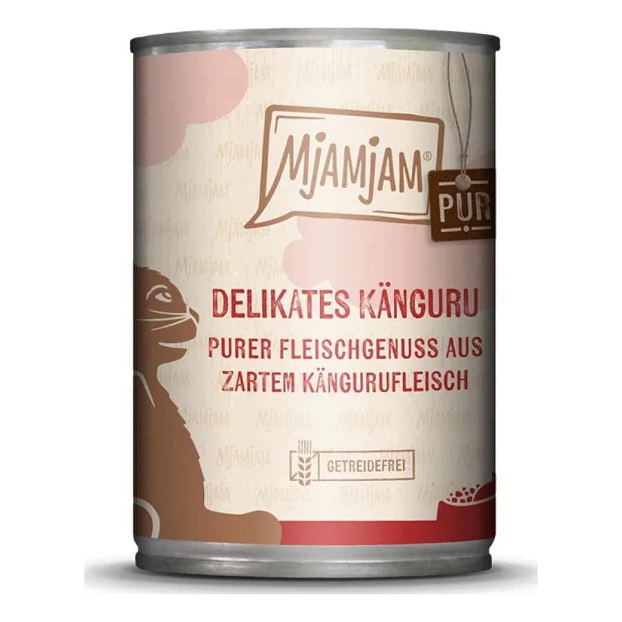 MjAMjAM nourriture humide pour chat adulte, pur plaisir de viande 6x400 g Kangourou