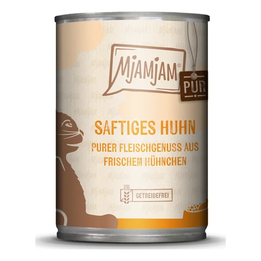 MjAMjAM nourriture humide pour chat adulte, pur plaisir de viande 6x400 g Poulet