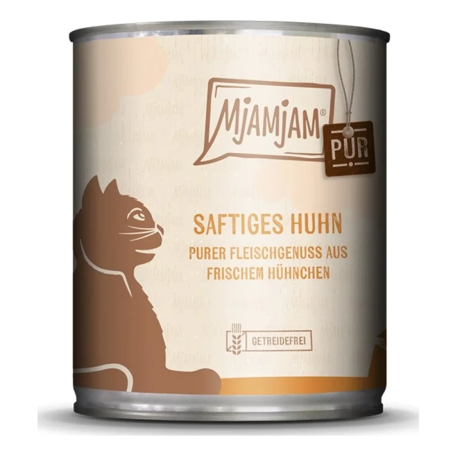 MjAMjAM nourriture humide pour chat adulte, pur plaisir de viande 6x800 g Poulet