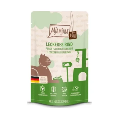 MjAMjAM Quetschieschie pur plaisir de la viande 12x125 g Bœuf 12x125 g