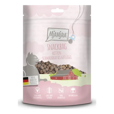 MjAMjAM Snackbag Kitten – Volaille 8x125 g