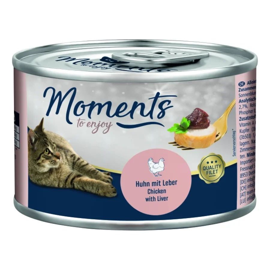 MOMENTS Adult au Poulet & au Foie 12x140 g