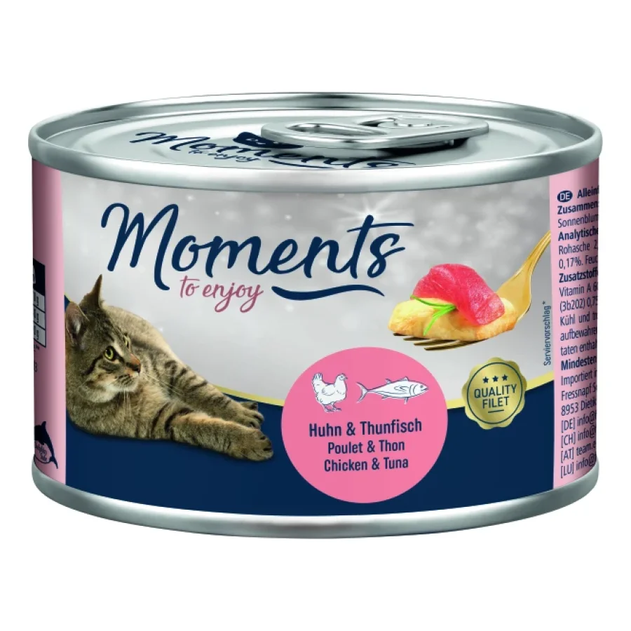 MOMENTS Adult Poulet et thon 12x140 g