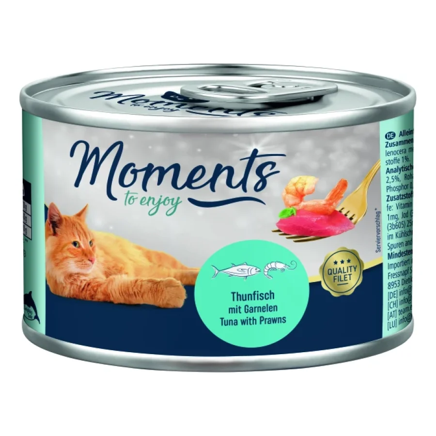 MOMENTS Adult Thon aux crevettes 24x140 g