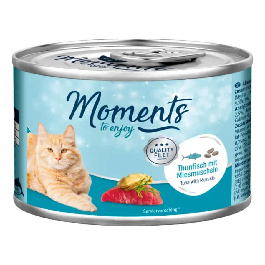 MOMENTS Adult Thon et moules 24x140 g