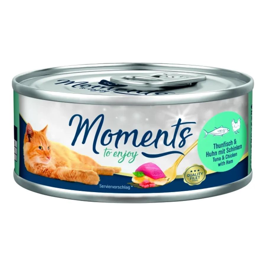 MOMENTS Adult Thon, poulet et jambon 24x70 g