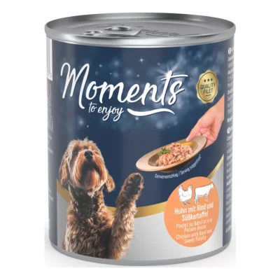 MOMENTS nourriture humide chien adulte Bœuf 24x220 g