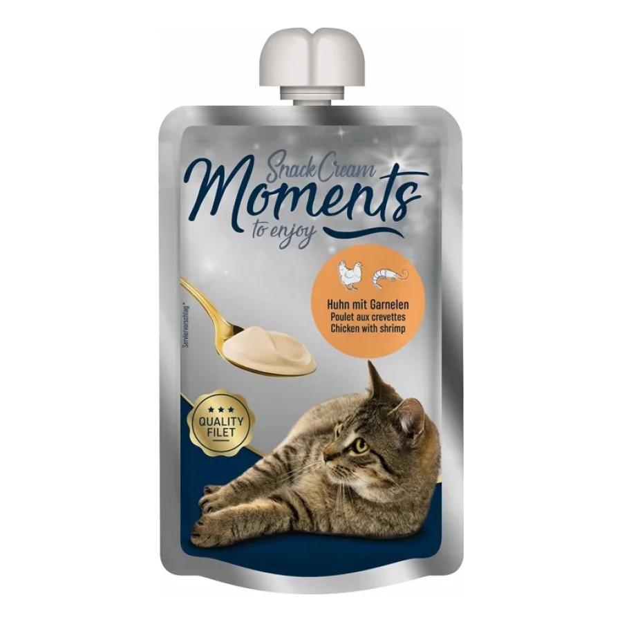 MOMENTS Snack Cream 7 x 90 g poulet et crevettes