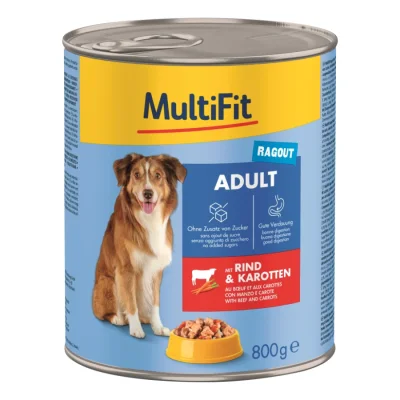 MultiFit Adult Ragoût au bœuf et aux carottes 24x800 g