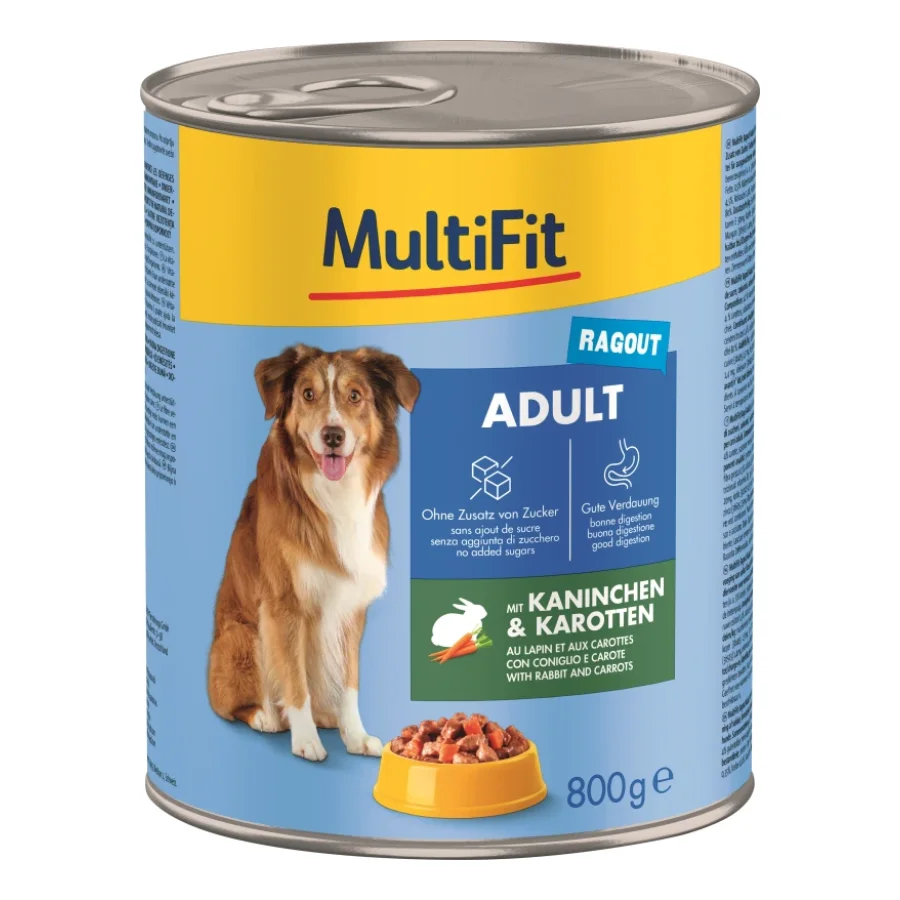 MultiFit Adult Ragoût Lapin et carottes 12x800 g