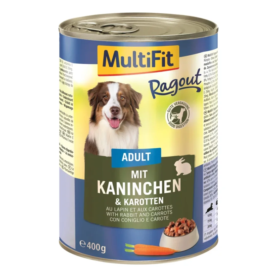 MultiFit Adult ragoût Lapin et carottes 6x400 g