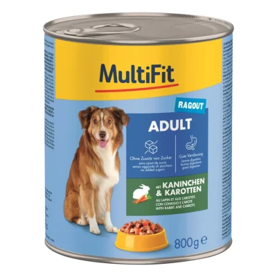 MultiFit Adult Ragoût Lapin et carottes 6x800 g