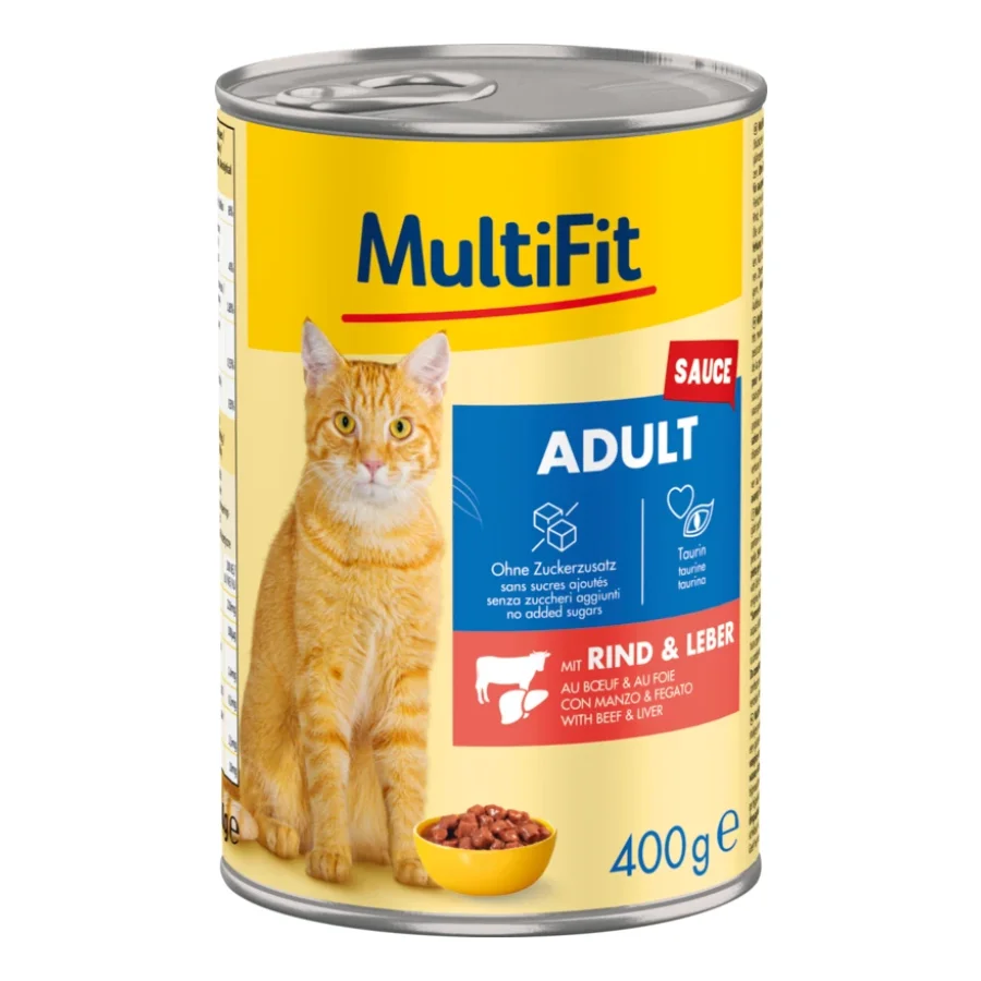 MultiFit Adult Sauce Bœuf et foie 6x400 g