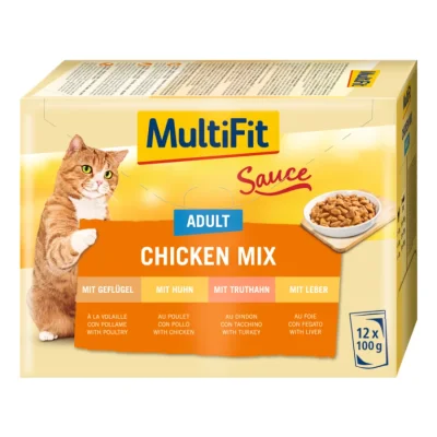MultiFit Adult Sauce Chicken Mix Multipack 12x100 g