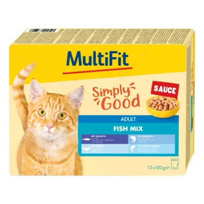 MultiFit Adult Sauce Fish Mix Multipack 12x100g