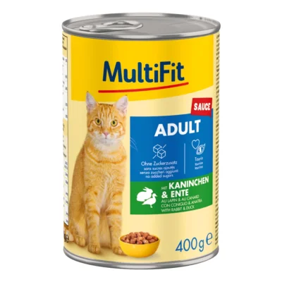 MultiFit Adult Sauce Lapin et canard 6x400 g