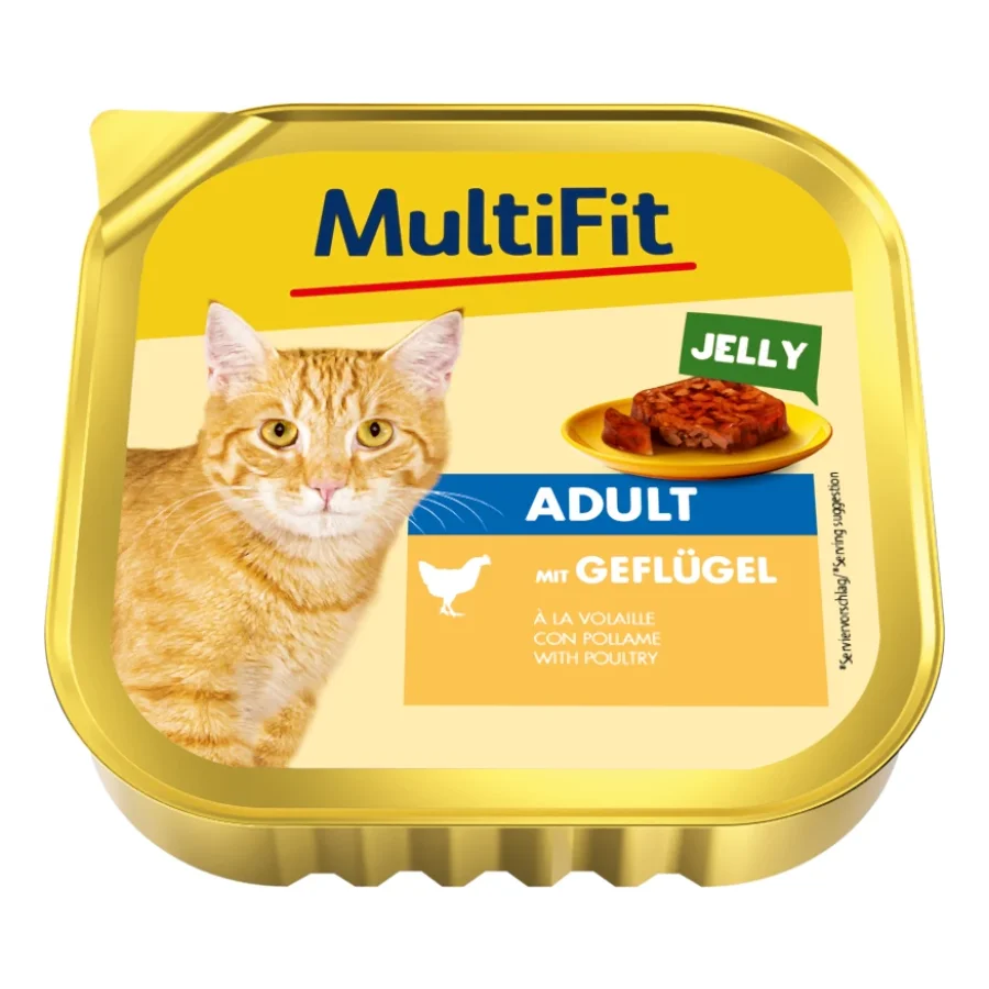 MultiFit Barquette Adulte Gelée Volaille 16x100 g